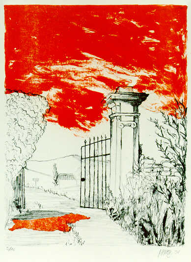 a gate in provence - Marc Bergundthal, 1994